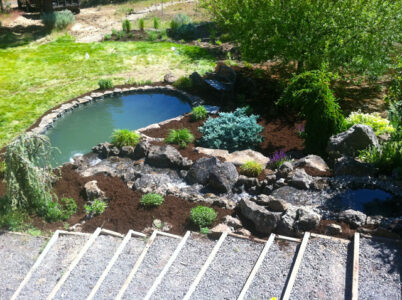Bend Oregon Pond Water Feature Landscaping