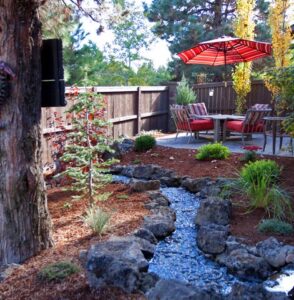 River Irrigation Water Feature Bend Landscaping